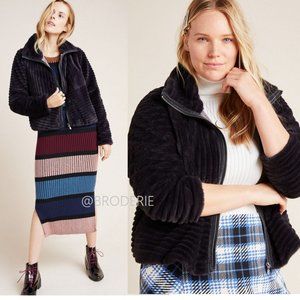 NEW Anthropologie Natasha Faux Fur Jacket